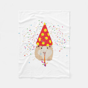 Hamster Partying - Animals Having a Party Fleece Blanket