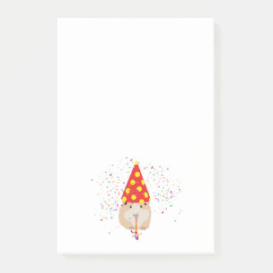 Hamster Partying - Animals Having a Party Post-it Notes