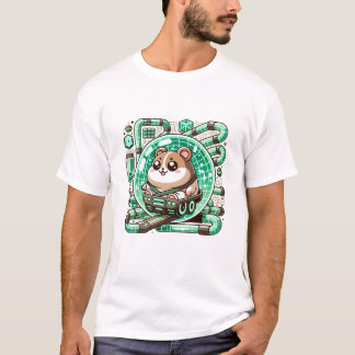 Hamster Pilots a Futuristic T-Shirt
