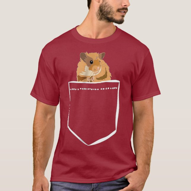 Hamster Pocket Hammy Fuzzy Pets Chubby Sweet Tee (Front)