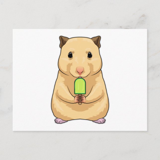 Hamster Popsicle Postcard (Front)