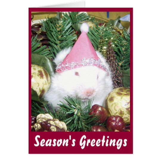 Hamster Season's Greetings Card