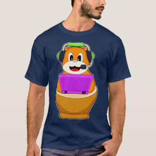 Hamster Secretary Laptop T-Shirt