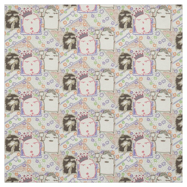 hamster series-2013-being important fabric (Swatch)