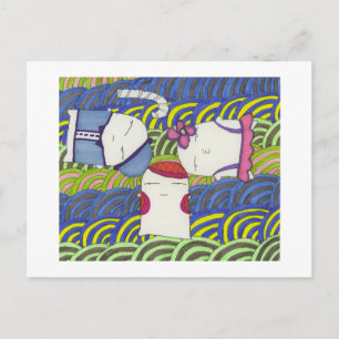 hamster series-floating postcard