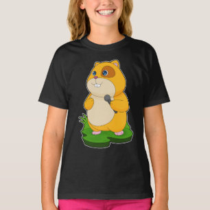 Hamster Singer Microphone Music T-Shirt