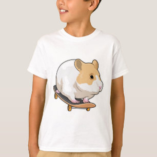 Hamster Skater Skateboard T-Shirt