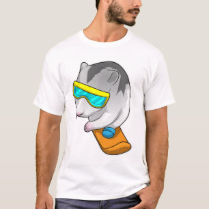 Hamster Snowboarder Snowboard T-Shirt