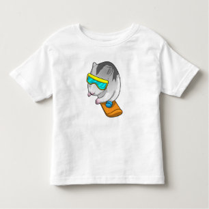 Hamster Snowboarder Snowboard Toddler T-Shirt