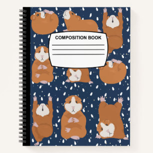 Hamster Spiral Composition Notebook