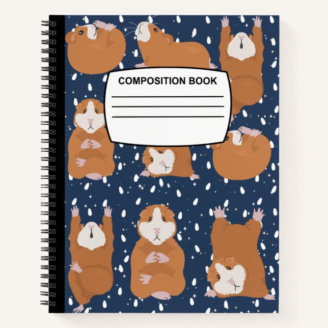 Hamster Spiral Composition Notebook (Front)