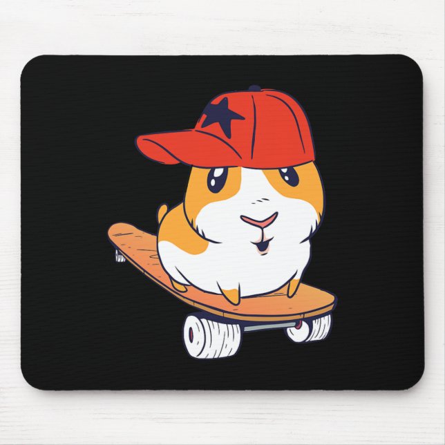 Hamster Swag Skateboarding  Mouse Pad (Front)