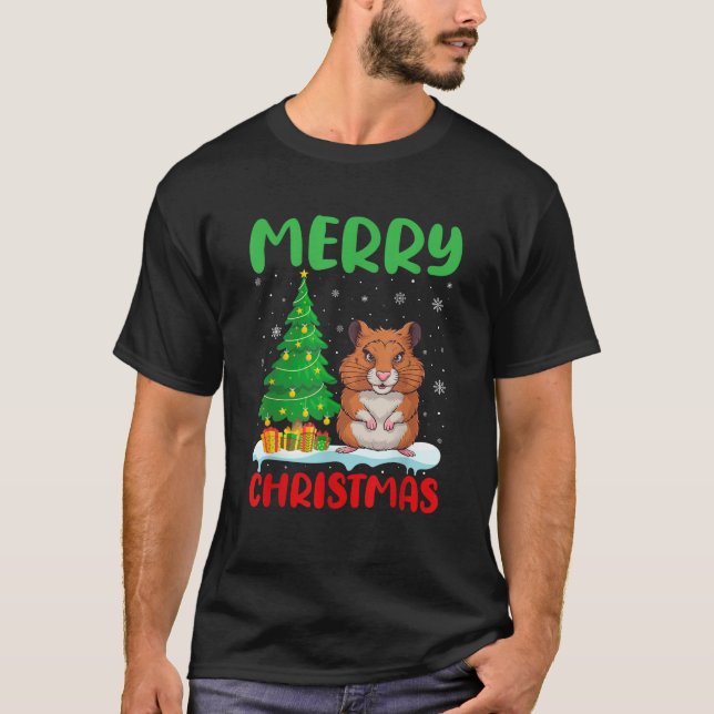 Hamster Tree Xmas Sweater Men Women Ugly Christmas (Front)
