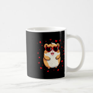 Hamster Valentine Sungles Heart Cute Lovers Coffee Mug