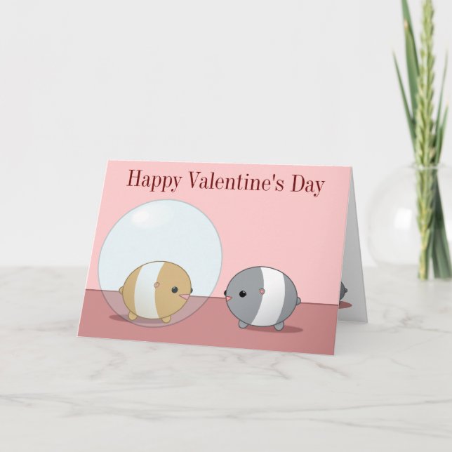 Hamster Valentine's Day Card (Front)