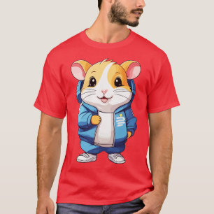 hamster wearing tracksuit and sneakers