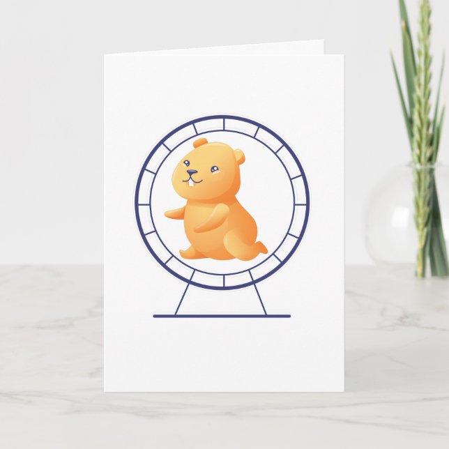 Hamster wheel card (Front)