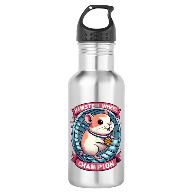 Hamster Wheel Champion 710 Ml Water Bottle (Front)