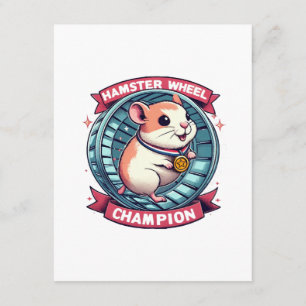 Hamster Wheel Champion Enclosure Card