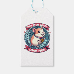 Hamster Wheel Champion Gift Tags