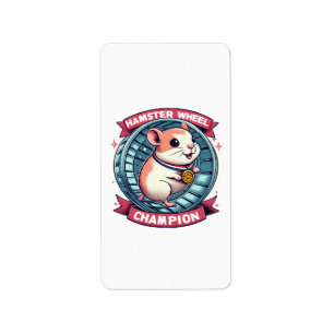Hamster Wheel Champion Label