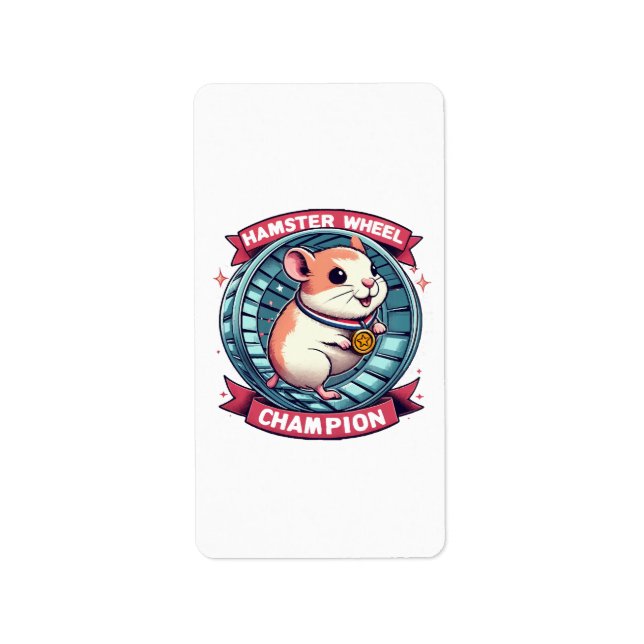 Hamster Wheel Champion Label (Front)