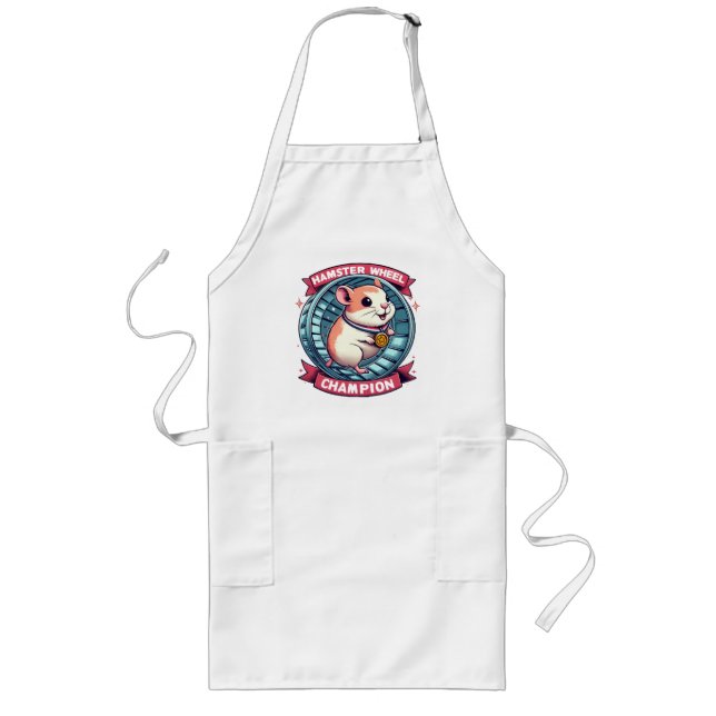 Hamster Wheel Champion Long Apron (Front)