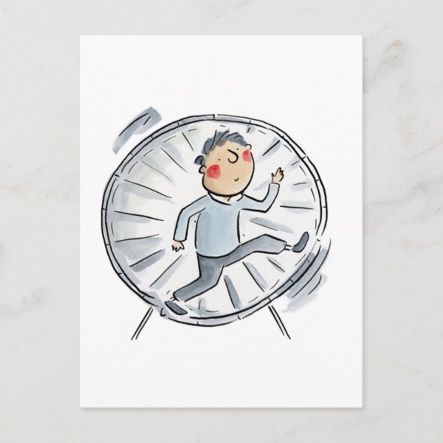 Hamster Wheel Postcard (Front)