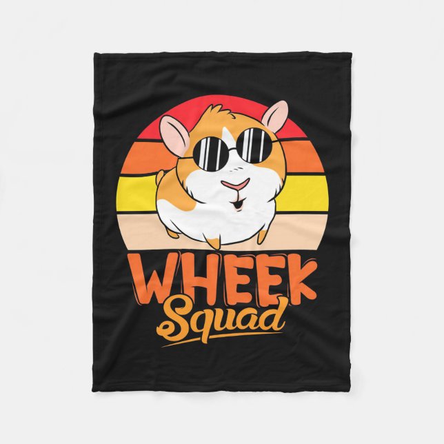 Hamster Wheel Squad Fleece Blanket (Front)