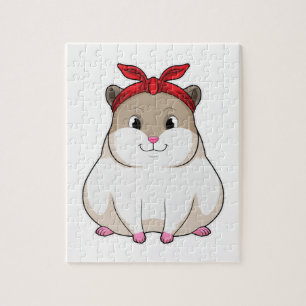 Hamster with Bandana Jigsaw Puzzle