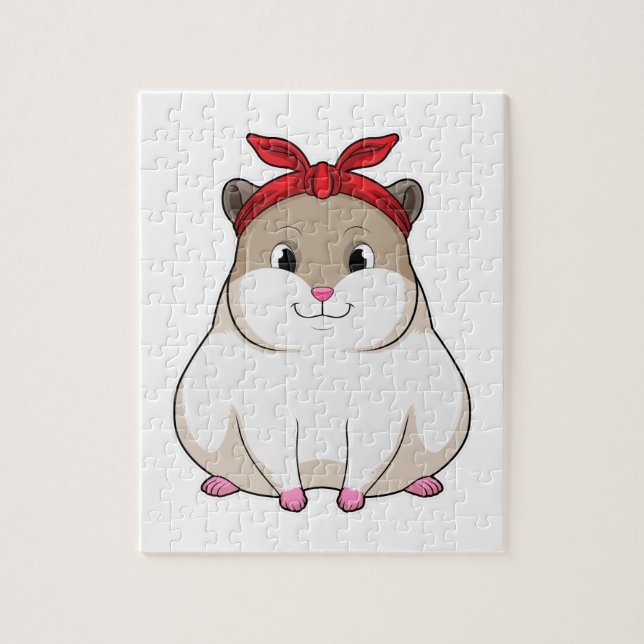 Hamster with Bandana Jigsaw Puzzle (Vertical)