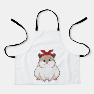 Hamster with Bandanna Apron