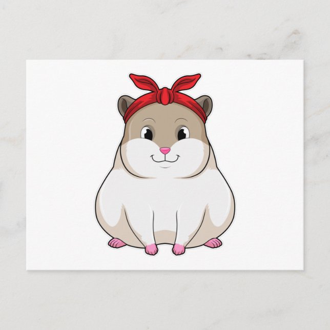 Hamster with Bandanna Postcard (Front)