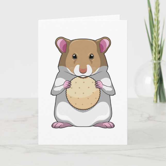 Hamster with Biscuit Card (Front)