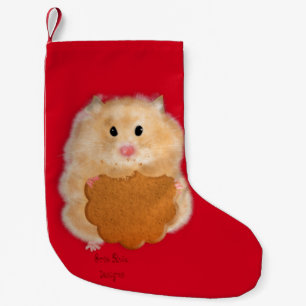 Hamster with biscuit Christmas Stocking