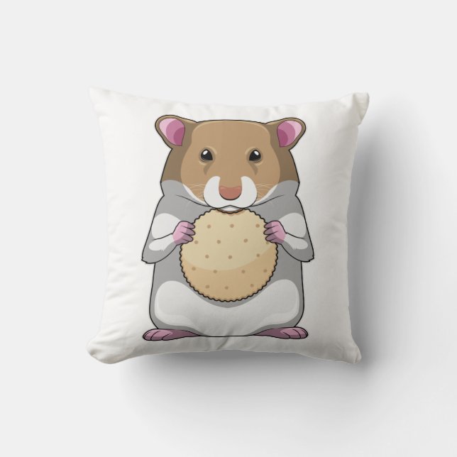 Hamster with Biscuit Cushion (Front)