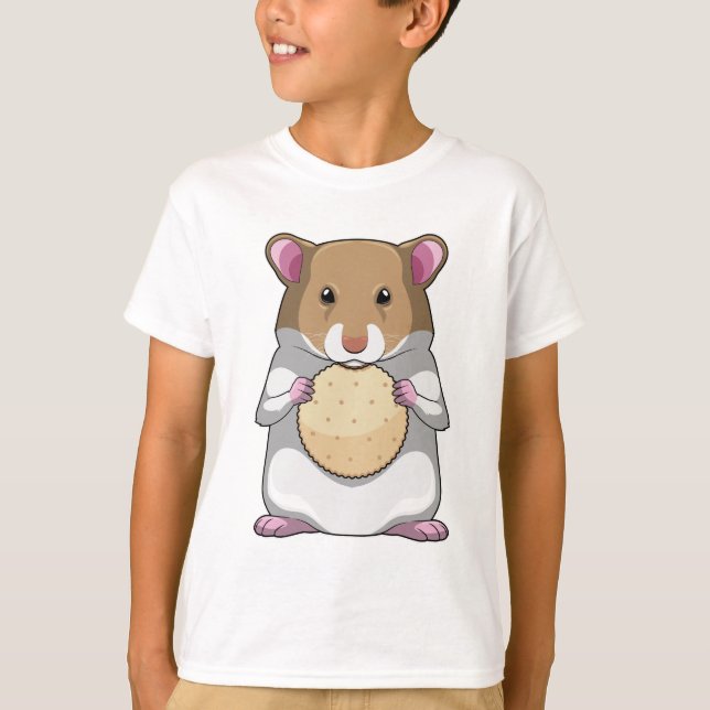 Hamster with Biscuit T-Shirt (Front)