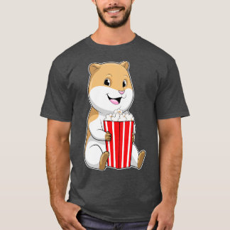 Hamster with Cone of Popcorn T-Shirt