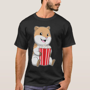 Hamster with Cone of Popcorn T-Shirt
