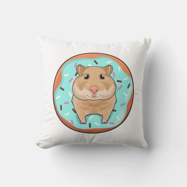 Hamster with Doughnut Cushion (Front)