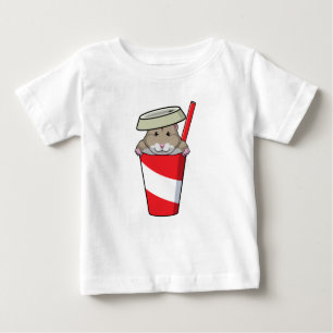 Hamster with Drink Baby T-Shirt