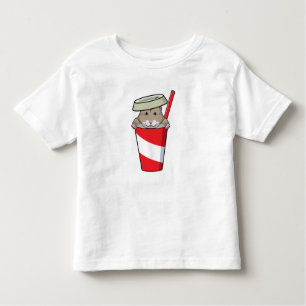 Hamster with Drink Toddler T-Shirt