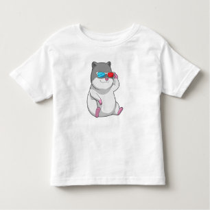 Hamster with Glasses Toddler T-Shirt