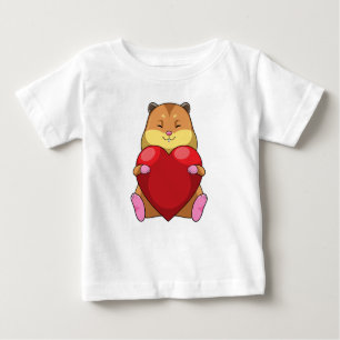Hamster with Heart Baby T-Shirt