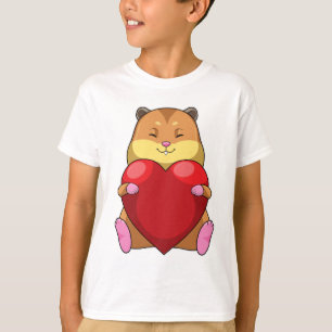 Hamster with Heart T-Shirt