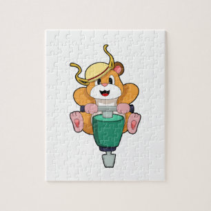 Hamster with Jackhammer Jigsaw Puzzle