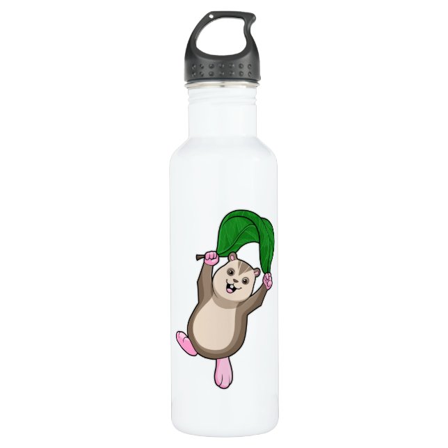 Hamster with Parachute 710 Ml Water Bottle (Front)