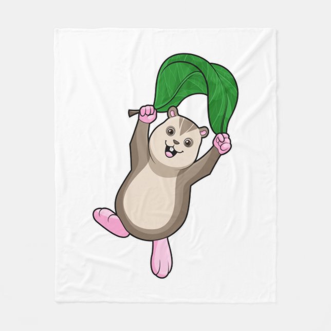 Hamster with Parachute Fleece Blanket (Front)