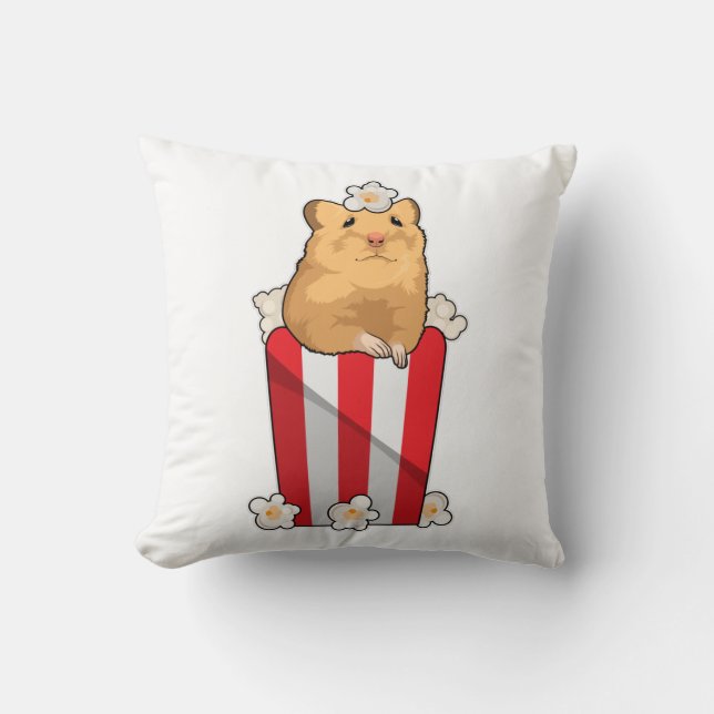 Hamster with Popcorn Cushion (Front)