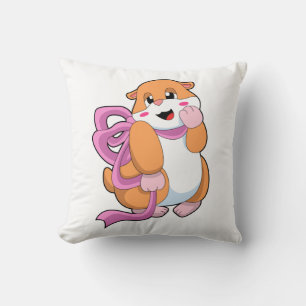 Hamster with Ribbon Cushion